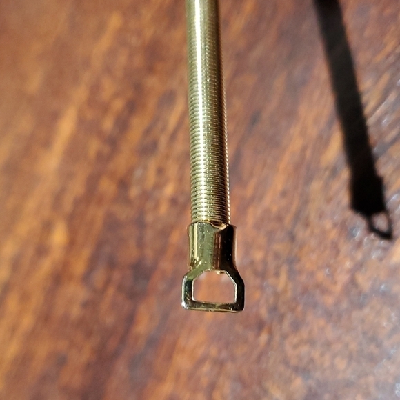 VINTAGE STATEMENT BELT  GOLDEN SNAKE STRETCH WITH BUTTERFLY RETRO  SLINKY - Picture 4 of 12